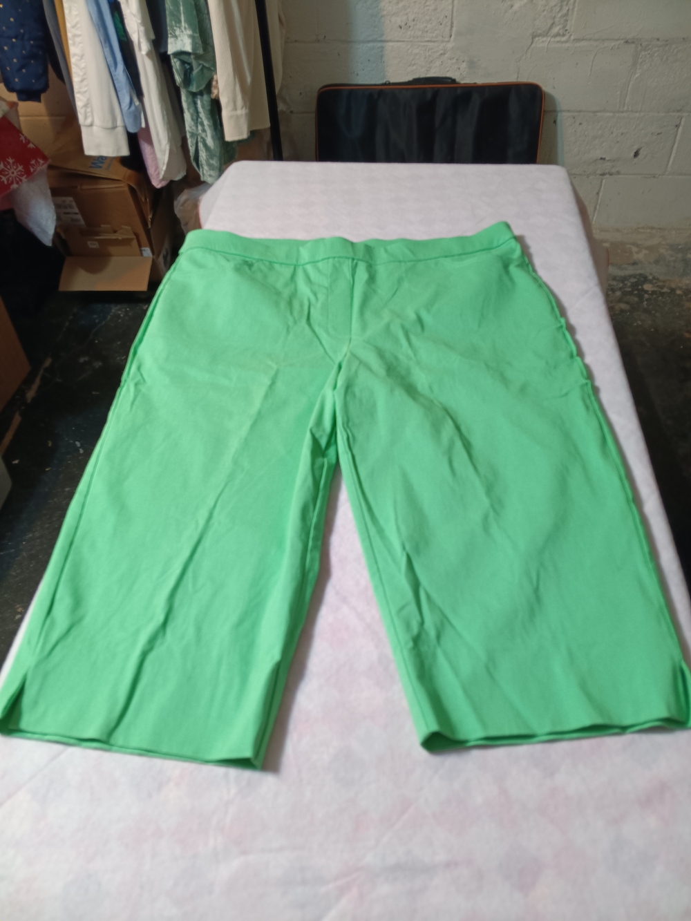 Alfred Dunner Bright Green Pull-On Shorts